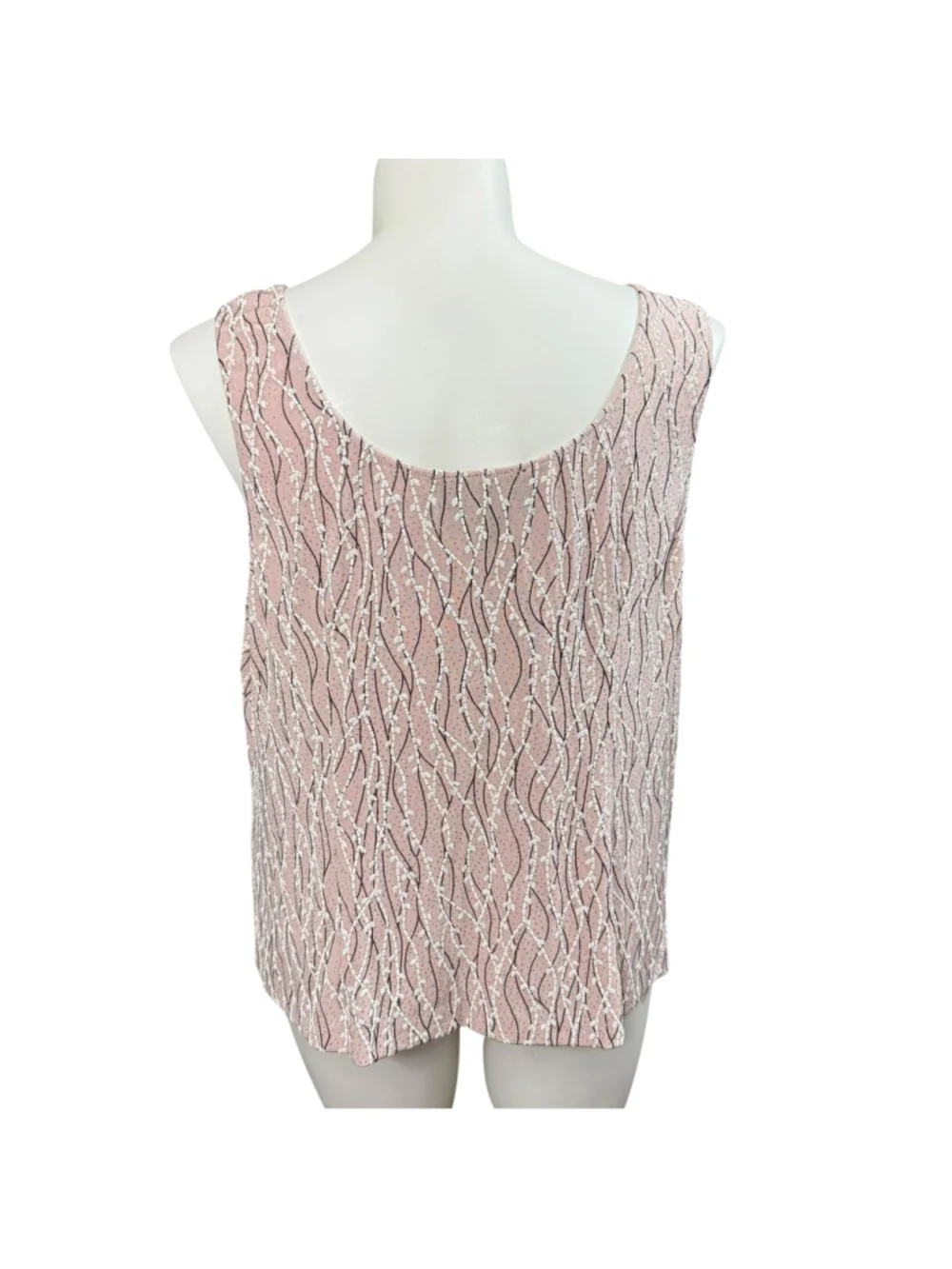 Alex Evenings 2 Pc Pink Jacket Tank Set 3X Plus Shimmer Textured Made USA